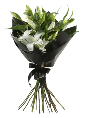 Elegant Casablanca Bouquet by Salma Flowers – Same-day delivery in Amman
