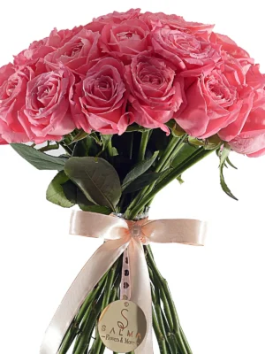 Pink Rose Bouquet by Salma Flowers – Same-day delivery in Amman
