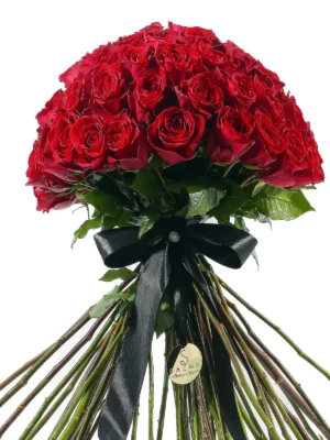 Velvet Red Rose Bouquet by Salma Flowers – Same-day delivery in Amman