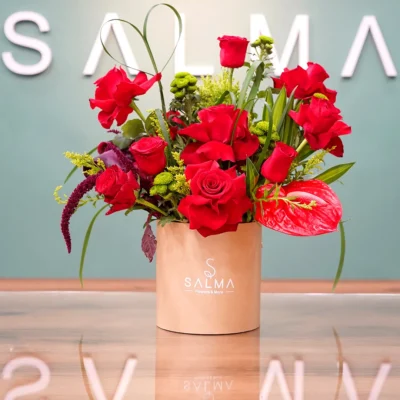 Maroon Spark - Luxury Flowers Arrangement