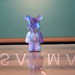 Marbled Modern Bear Figurine