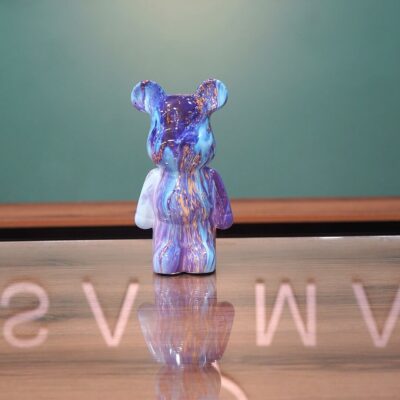 Marbled Modern Bear Figurine
