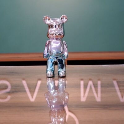 Iridescent Modern Bear Figurine