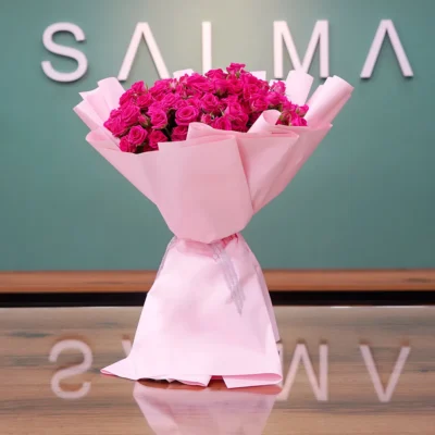Fuchsia Delight - Luxury Flowers Arrangement