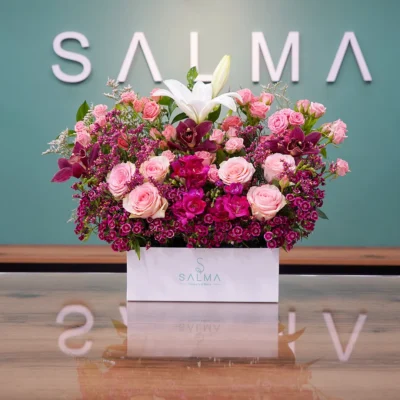 Cloudy Violet - Luxury Flowers Arrangement