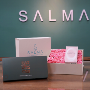 The Salma Trio Calvin Klein & Chocolate - Luxury Flowers Arrangement
