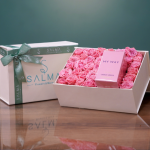 Salma Box With Giorgio Armani My Way - Luxury Flowers Arrangement