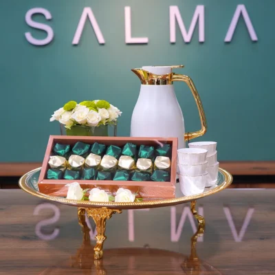 Golden Moments Tray - Luxury Flowers Arrangement
