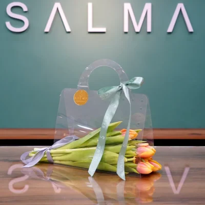 Glow Bag - Bright Yellow Tulips in Designer Bag Amman
