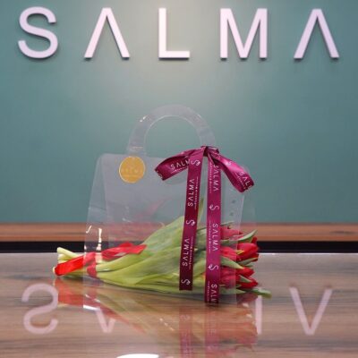 Rouge Tulip - Premium Red Tulips in Designer Bag Amman