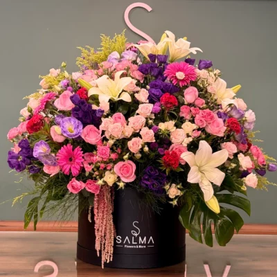 Majestic Purple and Pink Lily Grand Box